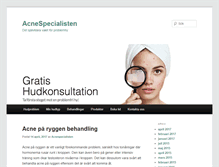 Tablet Screenshot of blogg.acnespecialisten.se